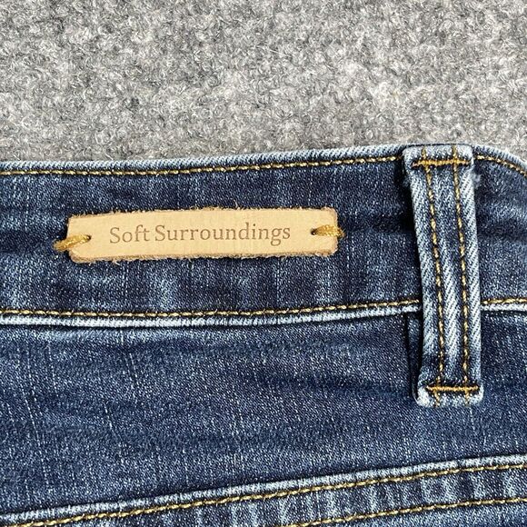 Soft Surroundings Jeans Womens Size 8 Utlimate High Rise Flare 2DV40 - Picture 4 of 10